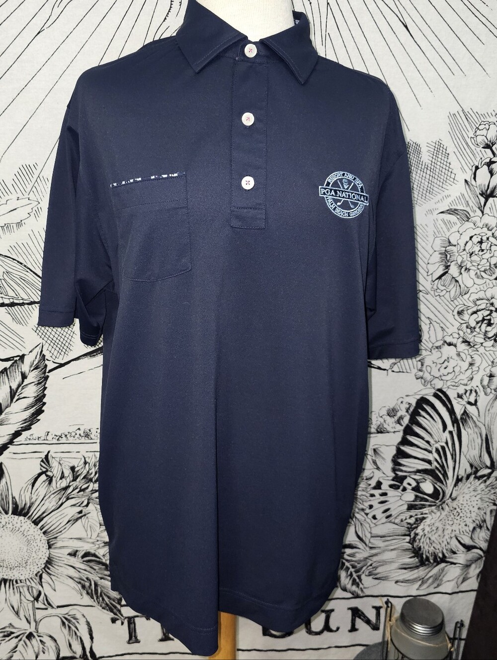 FootJoy PGA National Palm Beach Gardens Medium Blue Golf Polo